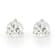 Certified White Lab-Grown Diamond H-I SI 14k White Gold Martini Stud
Earrings 2.00ctw