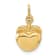 14k Yellow Gold 3D Apple pendant