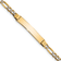 14k Yellow Gold and Rhodium Over 14k Yellow Gold Children's Pavé Figaro
Link ID Bracelet