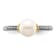 14K Gold Over Sterling Silver Stackable Expressions 7.0-7.5mm White
Freshwater Cultured Pearl Ring
