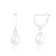 7.5-8mm White Cultured Freshwater Pearl Rhodium Over Sterling Silver Earrings