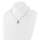 Rhodium Over Sterling Silver Cubic Zirconia Crystal Hummingbird 16 Inch
with 2" Extension Necklace