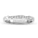 0.10ctw Diamond Channel Set Wedding Band in 14k White Gold