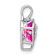 Rhodium Over 14k White Gold Lab Created Pink Sapphire and Diamond Mom
Heart Pendant