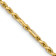 14k Yellow Gold 2.25mm Solid Diamond-cut Milano Rope 24 Inch Chain