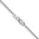 14K White Gold 1.55mm Rolo Pendant Chain Necklace