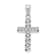 Rhodium Over 14K White Gold Cross Pendant