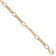 10k Yellow Gold 4mm Polished and Textured Fancy Link Bracelet