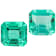 Colombian Emerald 5mm Emerald Cut Matched Pair 1.18ctw