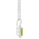 8x6mm Emerald Cut Peridot 1/6 ctw Diamond Rhodium Over Sterling Silver
Halo Pendant with Chain