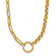 14K Yellow Gold Rolo and Paperclip Link 18-inch Lariat Necklace