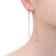 Pear Shape Pearl And CZ Drop Earrings In 14K Gold Over Sterling Silver