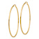 14k Yellow Gold 2 9/16" Polished Tube Hoop Earrings