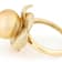 Golden South Sea Pearl Solitaire Ring In 18K Gold Over Sterling Silver