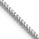 Rhodium Over 14k White Gold 1.4mm Solid Franco 20 Inch Chain
