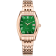 Christian Van Sant Women's Gemma Green Dial, Rose Stainless Steel Watch