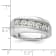 Rhodium Over 10K White Gold Lab Grown Diamond SI1/SI2, G H I, Men's
5-Stone Ring