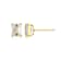 Emerald Cut Moissanite 14k Yellow Gold Over Silver Stud Earrings 2.02ctw DEW