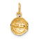 14k Yellow Gold Textured Soccer Ball Charm