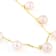 PInk Freshwater Pearl Drop Necklace In 18K Gold Over Sterling Silver