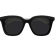 Gucci Black and White Frame / Gray Lens Sunglasses