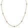 18K Yellow Gold 1.5mm Diamond Stations 18 Inch Necklace