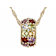 Multi-Gemstone Rainbow Pendant Necklace In 18K Gold Over Sterling Silver 2.58ctw