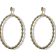 Off Park® Collection, Gold Tone Clear Crystal Oval Earring.