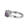Purple Cubic Zirconia Platinum Over Sterling Silver February Birthstone
Ring 5.55ctw