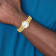 Mens Charles Hubert Satin Gold-finish Brass 32mm Watch