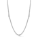 Rachel Zoe CZ Graduated Tennis Necklace in Rhodium Over Brass