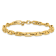 14K Yellow Gold Polished Link Men's Bracelet