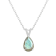 12x8mm Pear Shape Labradorite With Diamond Accents Rhodium Over Sterling
Silver Pendant with Chain