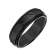 7mm Diagonal-Cut Comfort Fit Band in Black Tungsten Carbide with Satin Finish