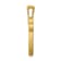 14k Yellow Gold Brushed and Diamond-Cut Filigree Chai Pendant