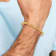 14K Yellow Gold Polished Link Men's Bracelet
