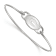 Rhodium Over Sterling Silver LogoArt University of Georgia Wire Bangle
