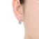Two-Stone CZ Drop Earrings In Sterling Silver