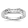 Rhodium Over 14K White Gold Lab Grown Diamond SI1/SI2, G H I, Men's Ring