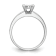 Rhodium Over 14K White Gold Diamond Cluster Engagement Ring 0.72ctw