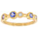 Tanzanite And Lab-Grown Diamond Band Ring In 18K Gold Over Sterling
Silver 0.44ctw