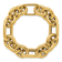 14K Yellow Gold Round and Oval Open Link 8.25 Inch Bracelet