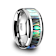 MAUI Tungsten Wedding Band with Mother of Pearl Inlay 10mm