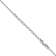 Rhodium Over Sterling Silver 1.25mm Cable Chain with 2 Inch Extension Necklace