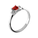 0.34ctw Ruby and Diamond Ring in 14k White Gold