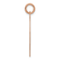 14k Rose Gold Polished Heart Shaped Disc Pendant