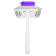 8x6mm Emerald Cut Amethyst And White Topaz Accents Rhodium Over Sterling
Silver Double Halo Ring