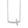 Rhodium Over 14K White Gold Lab Grown Diamond VS/SI GH, Sideways Cross
18 Inch Necklace