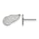 Rhodium Over Sterling Silver NHL Detroit Red Wings LogoArt Extra Small
Post Earrings