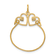 14K Yellow Gold Heart Charm Holder